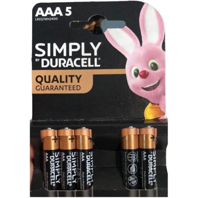 DURACELL Simply MN2400 MINISTILO AAA BL5x10